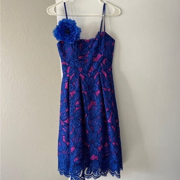 NWT Lilly Pulitzer Camella Orchid Lace A Line Dress - Picture 2 of 12